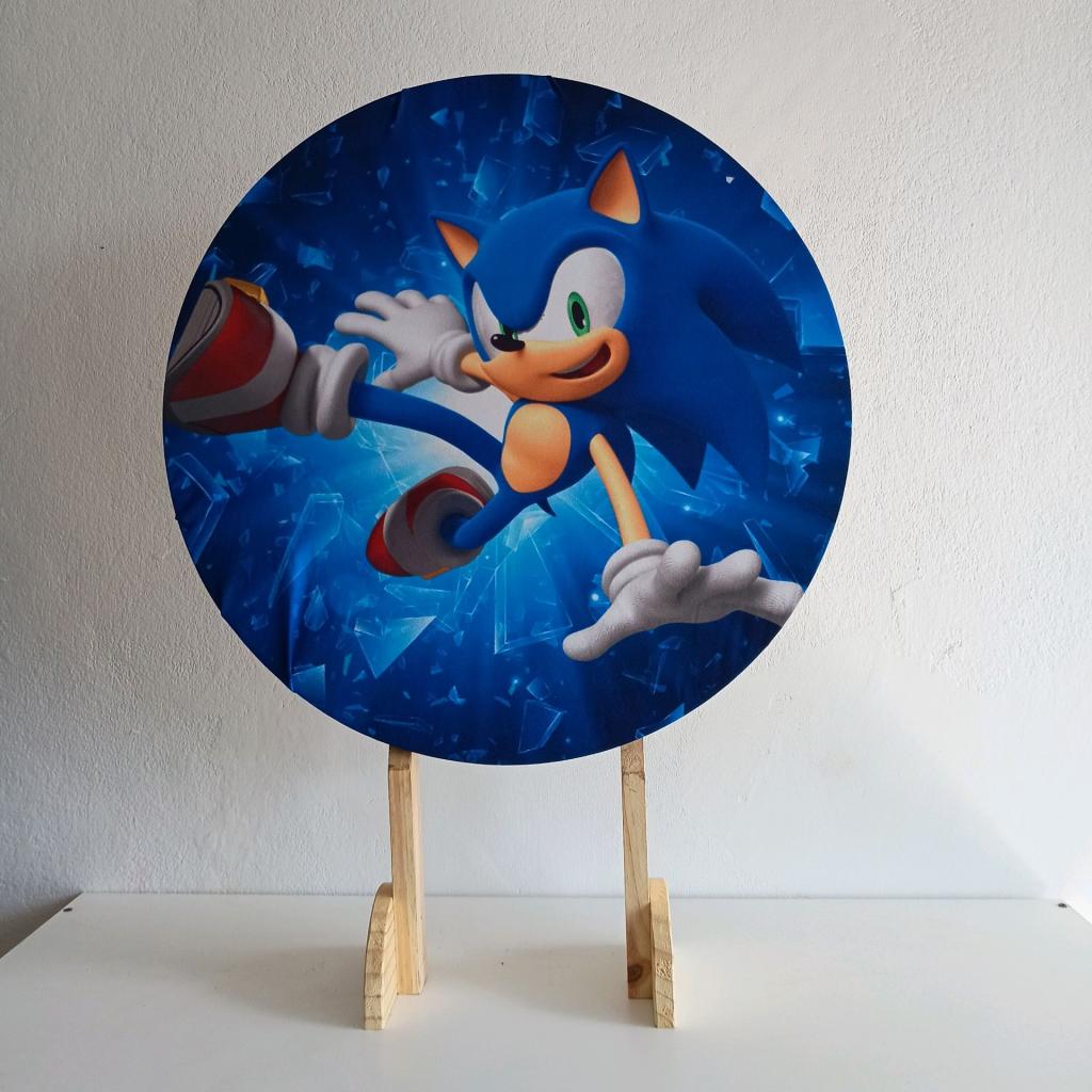 Capa Mini Painel 50X50  Sonic - Mary Decor Festas & Locações