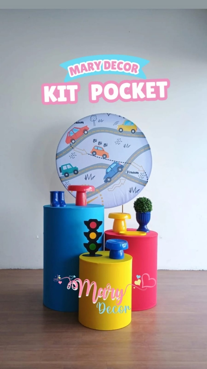 Kit Pocket Meios de Transportes - Mary Decor Festas & Locações