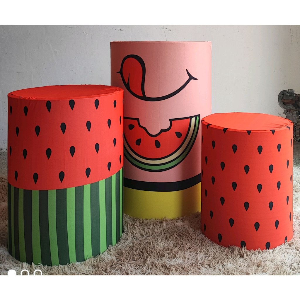 Capas Cilindros Sublimado Magali - Mary Decor Festas & Locações