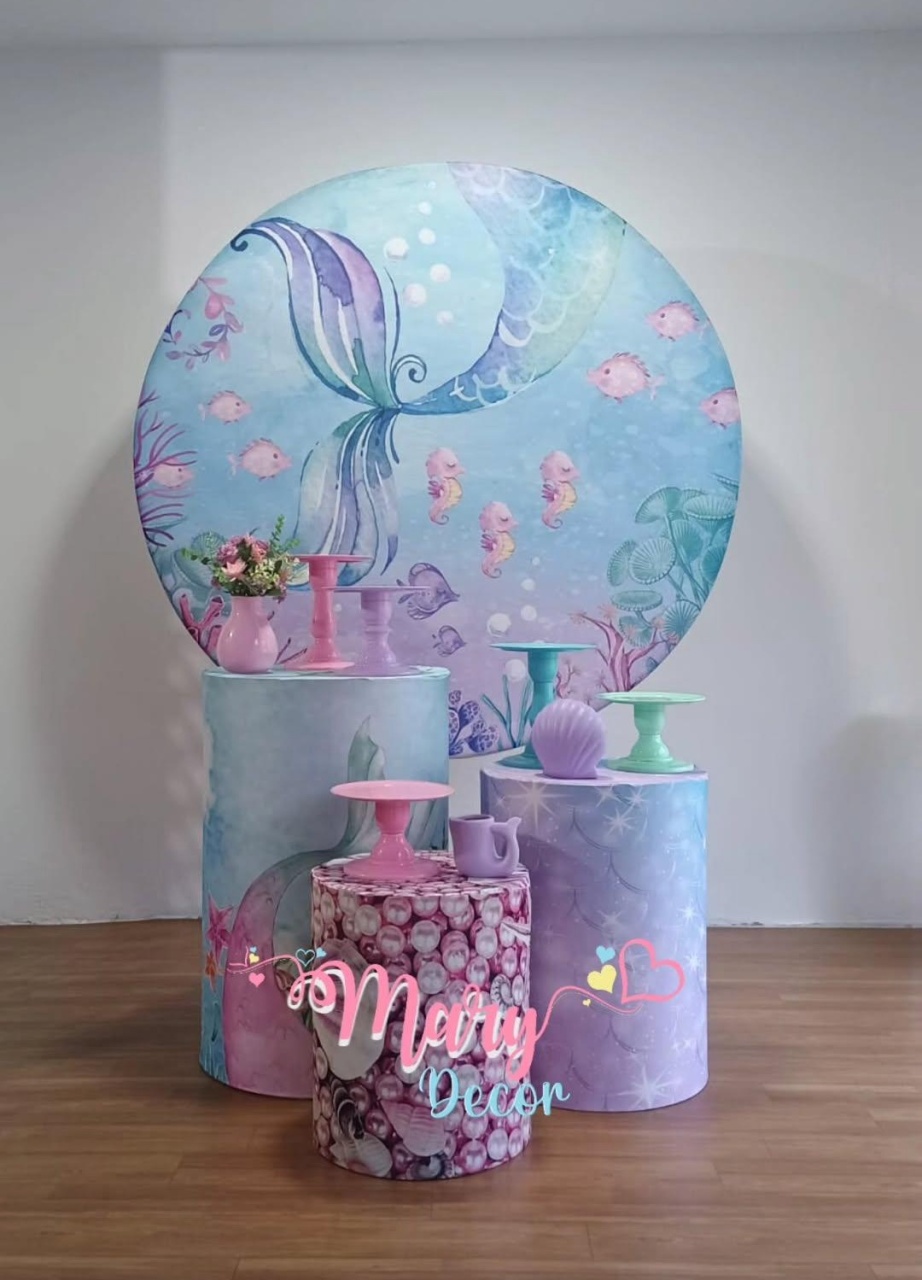 Cauda de Sereia Kit Só Um Bolinho  - Mary Decor Festas & Locações