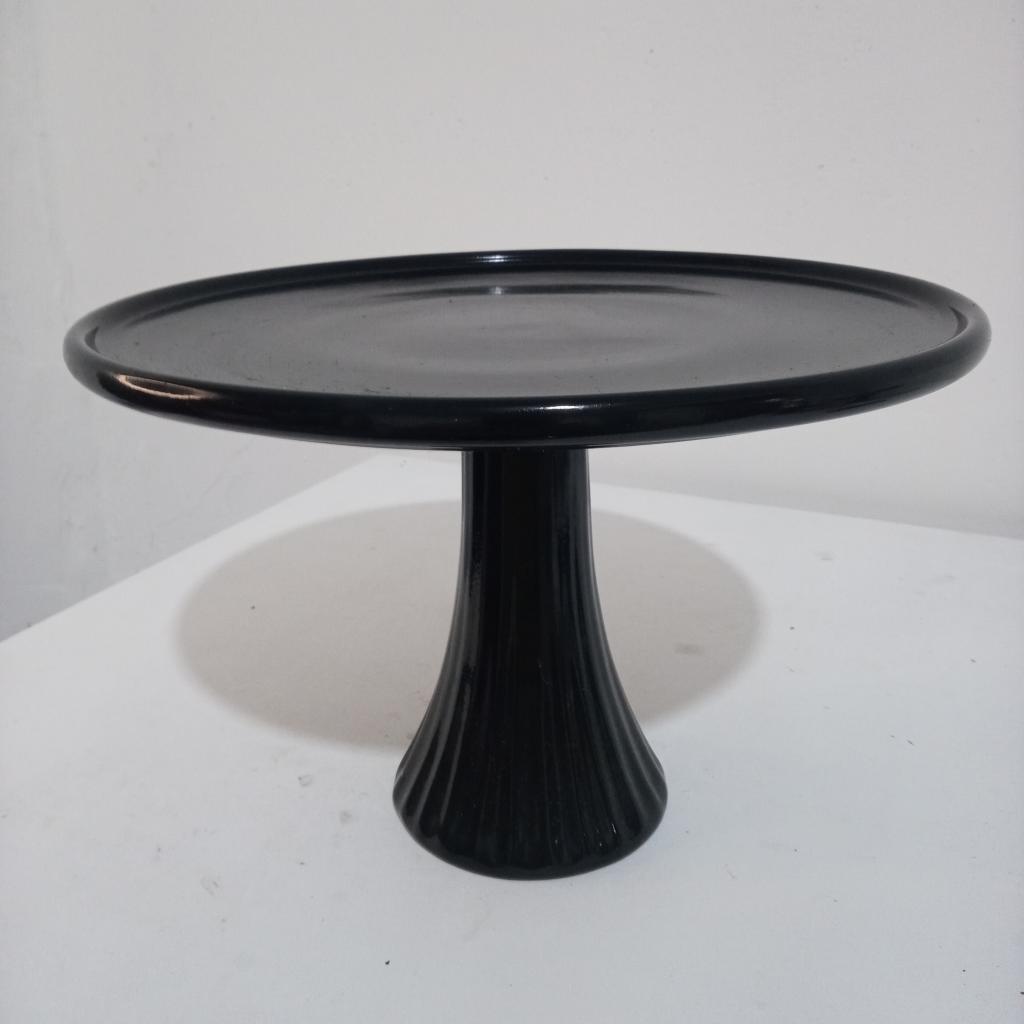 Bandeja  Ceramica Preto G - Mary Decor Festas & Locações