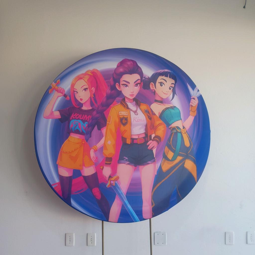 Capa Painel  Guerreiras Do K Pop - Mary Decor Festas & Locações