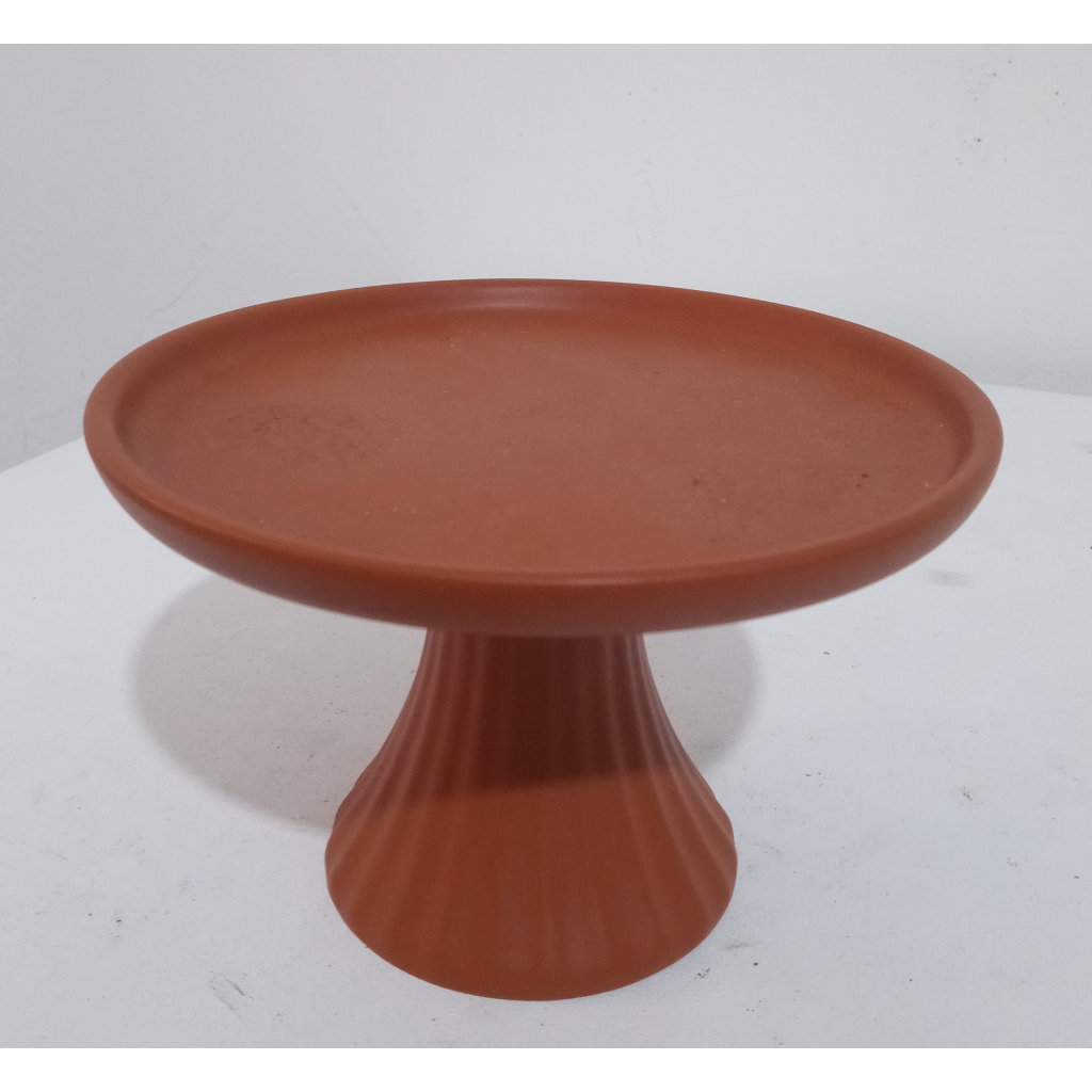 Bandeja Ceramica Terra Cota Fosco P - Mary Decor Festas & Locações