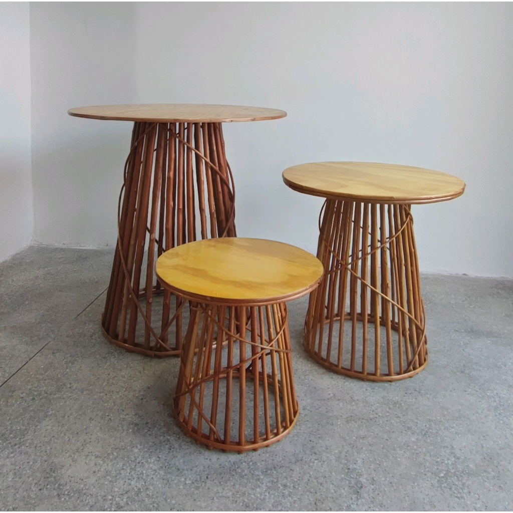 Trio de Mesa Vime - Mary Decor Festas & Locações