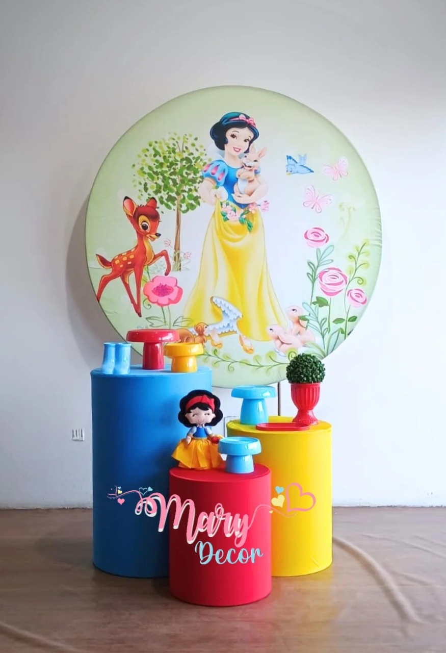 Branca de Neve Kit Básico  - Mary Decor Festas & Locações