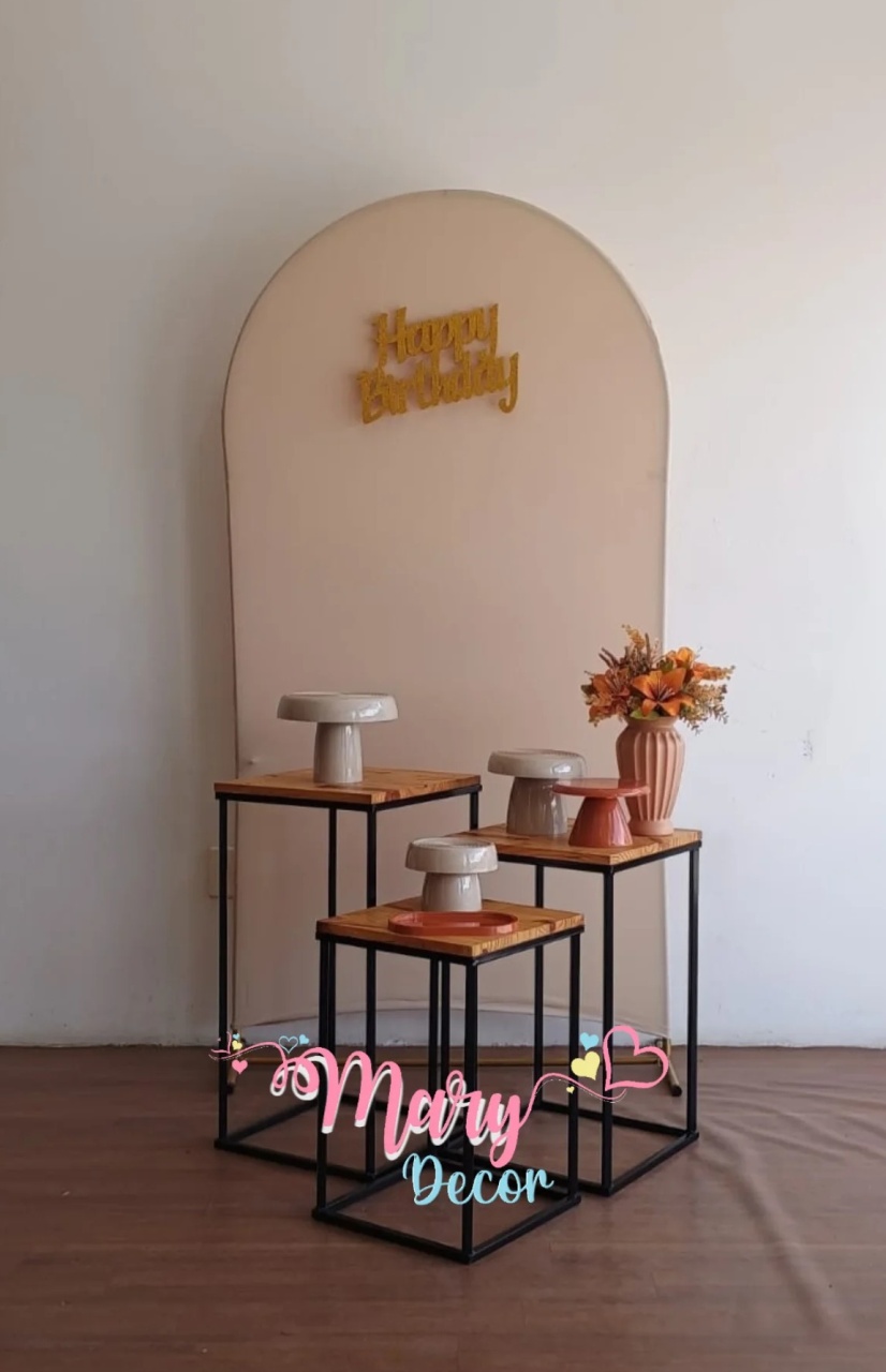 Kit Meu Dia Bege Com Terra Cota  - Mary Decor Festas & Locações
