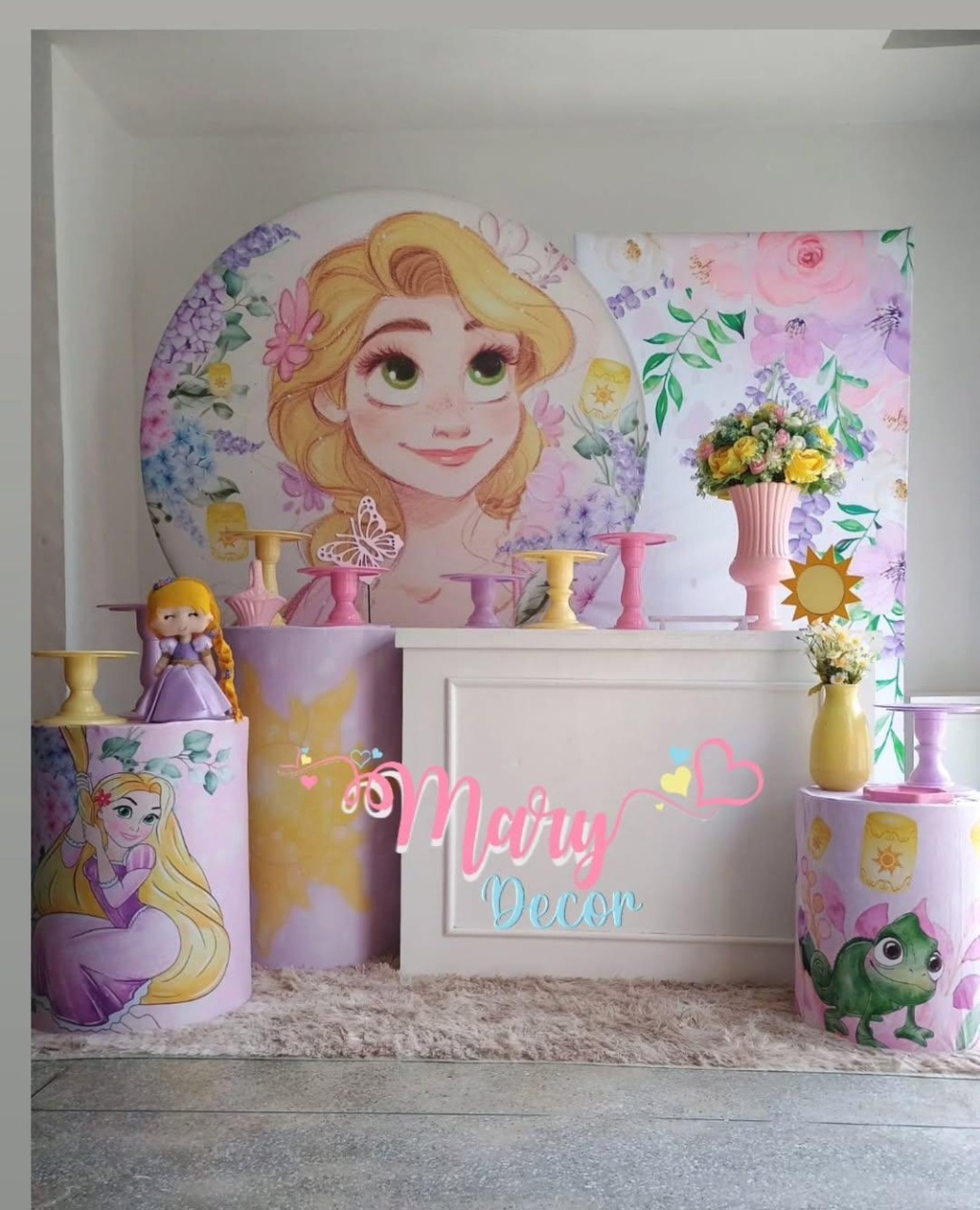 Rapunzel Kit  Festa Em Casa  (Cópia) - Mary Decor Festas & Locações