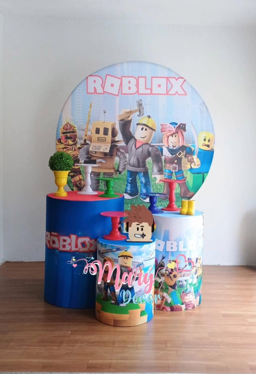  Roblox Kit Só Um Bolinho  - Mary Decor Festas & Locações