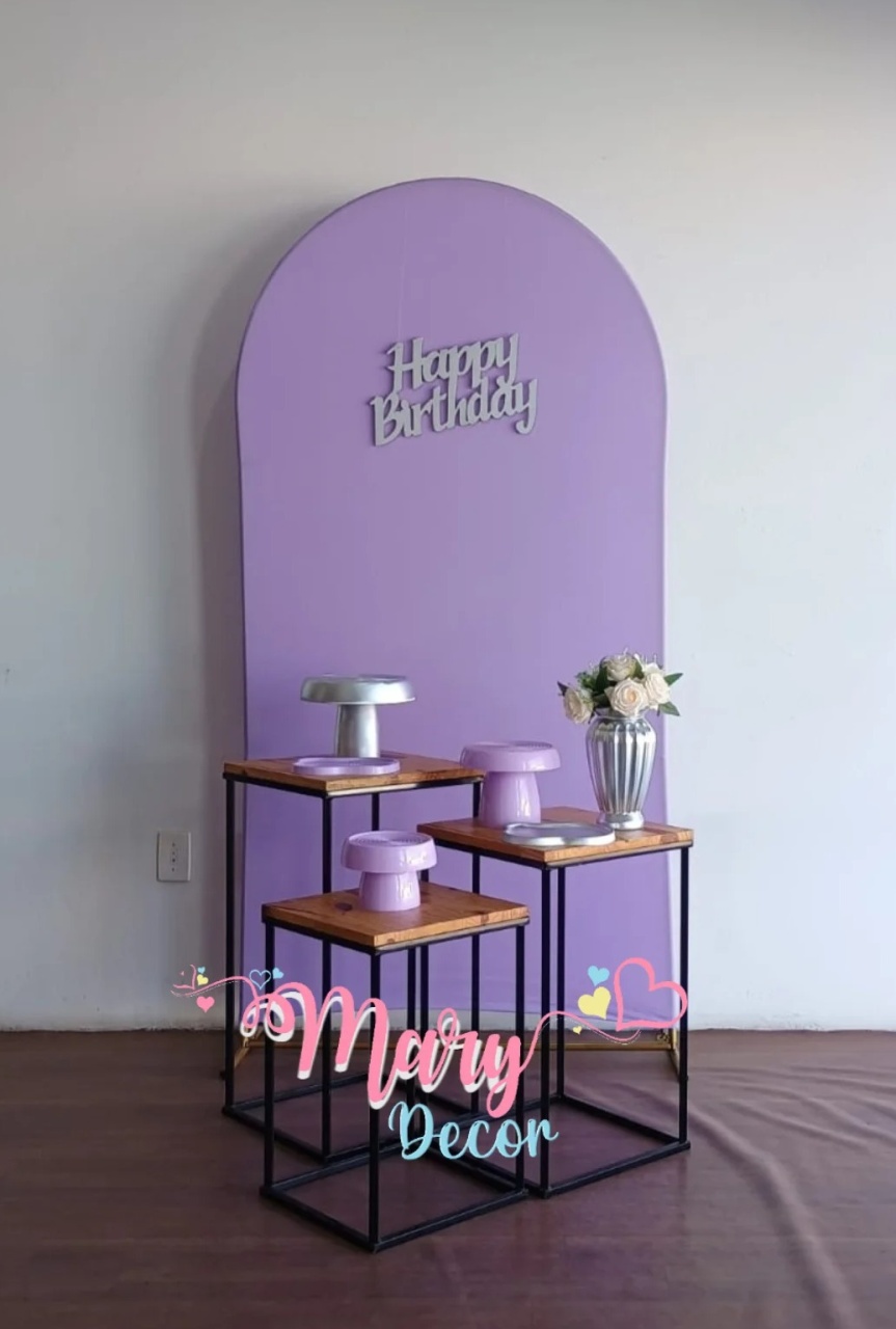 Kit Meu Dia Lilas E Prata  - Mary Decor Festas & Locações
