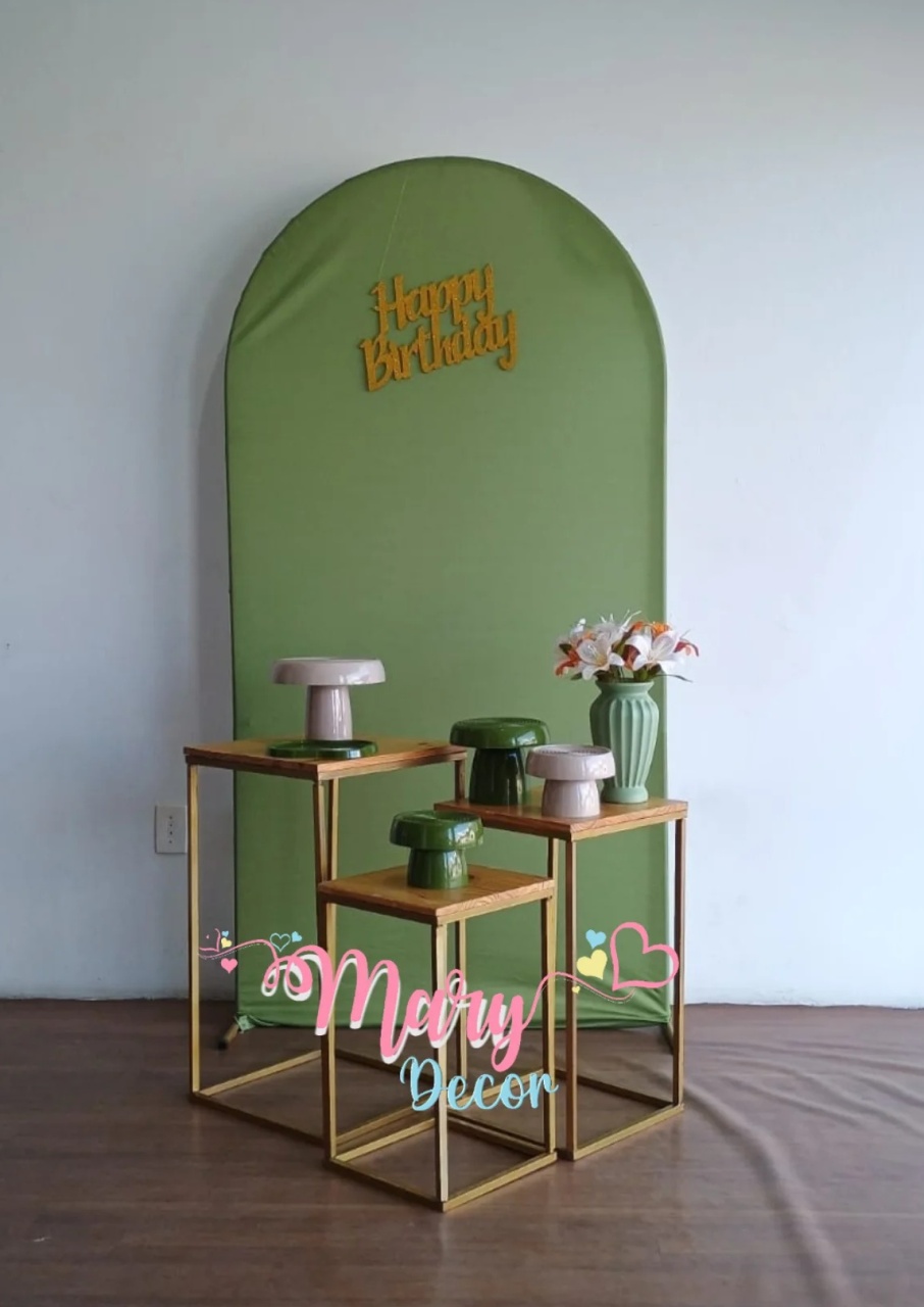 Kit Meu Dia Verde Oliva  - Mary Decor Festas & Locações