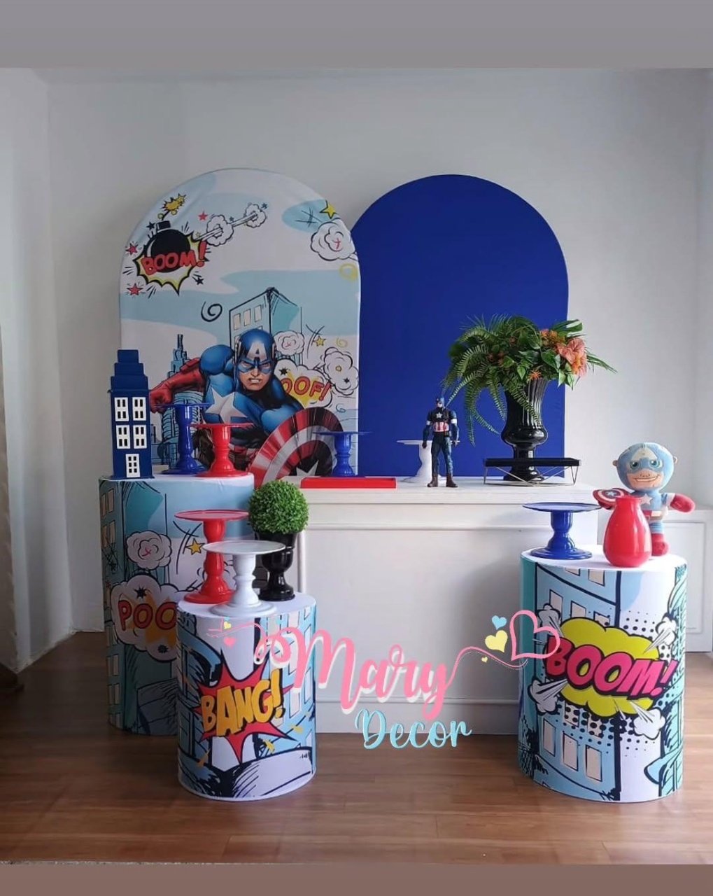 Capitão America  Kit Comemore - Mary Decor Festas & Locações