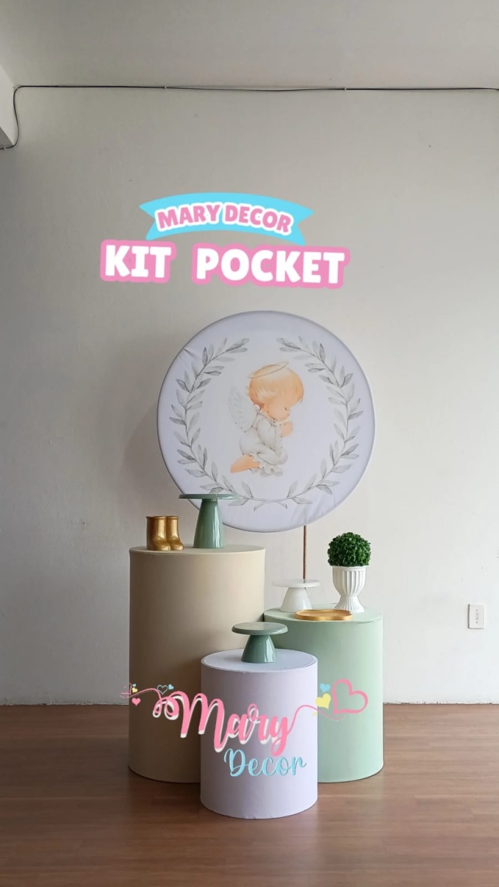 Kit Pocket Batizado - Mary Decor Festas & Locações