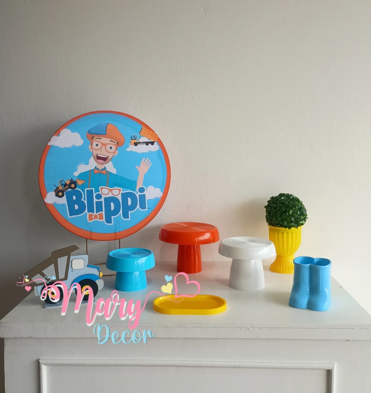 Mini Kit  Blippi - Mary Decor Festas & Locações