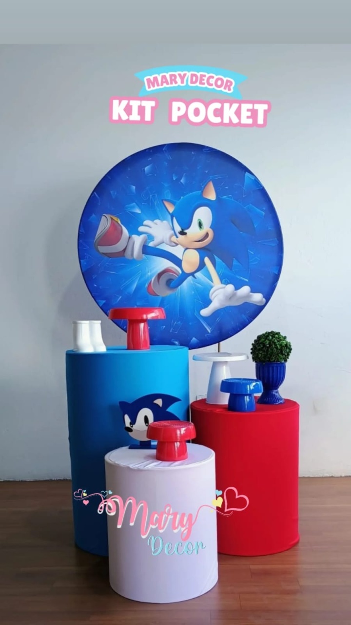 Kit Pocket Sonic - Mary Decor Festas & Locações
