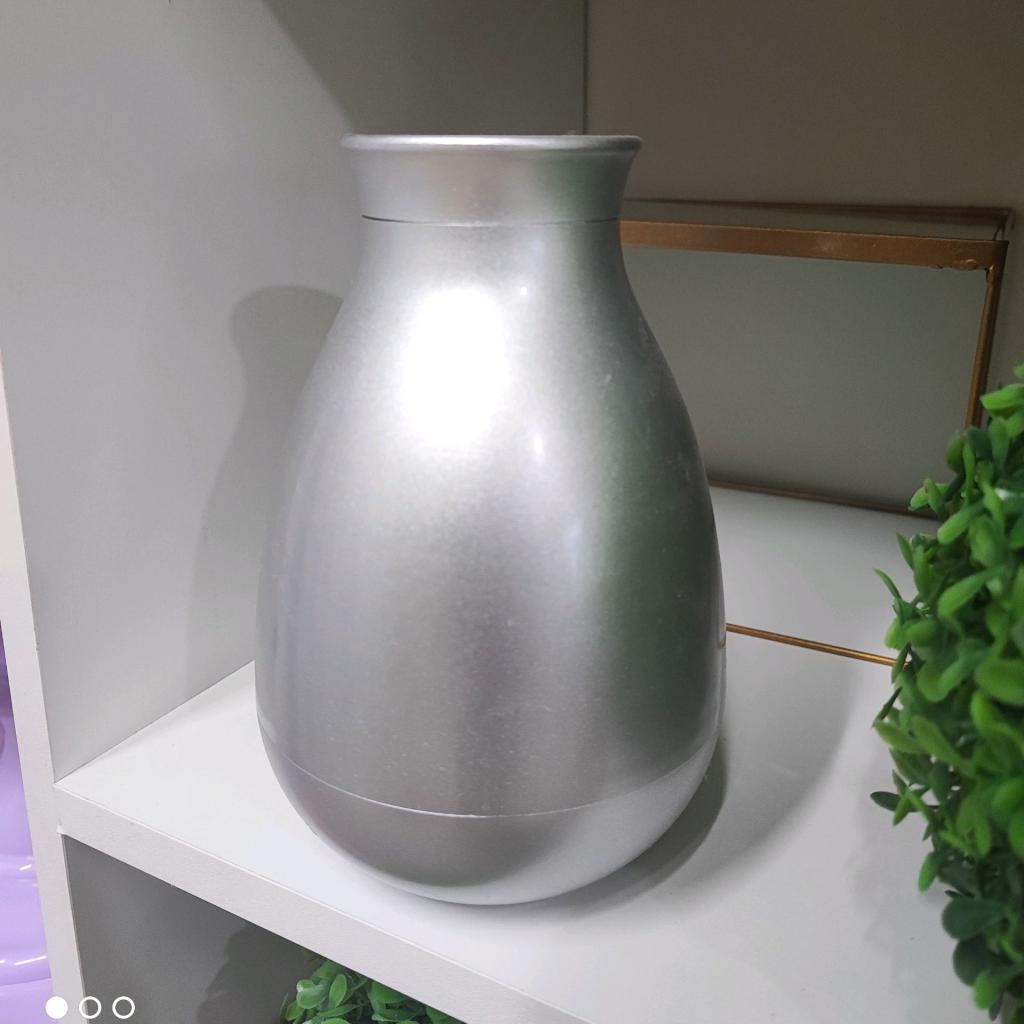 Vaso Cogumelo M Prata - Mary Decor Festas & Locações