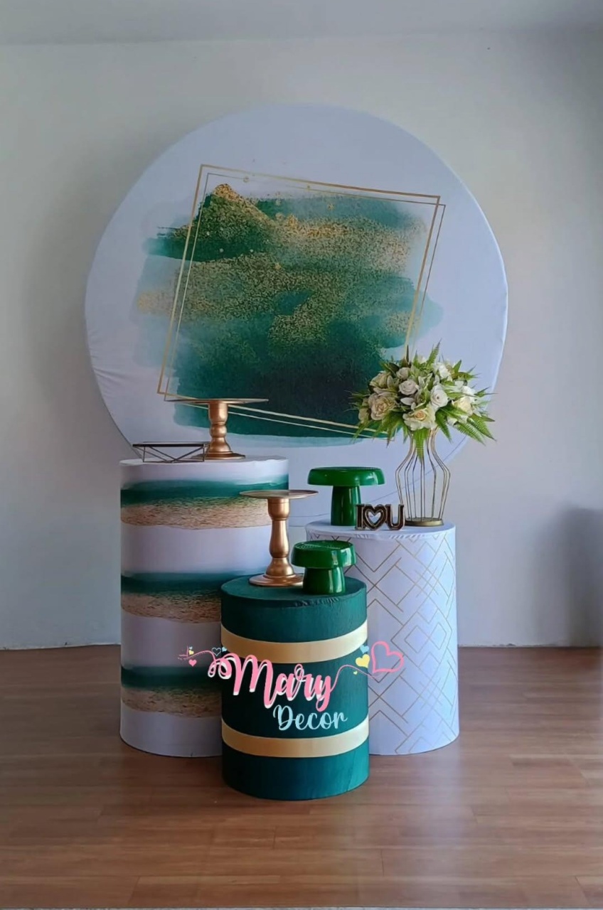 Verde Dourado Kit Só Um Bolinho Adulto  - Mary Decor Festas & Locações