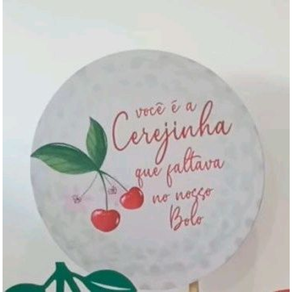 Capa Para Mini Painel 0,50X0,50 Cerejinha - Mary Decor Festas & Locações
