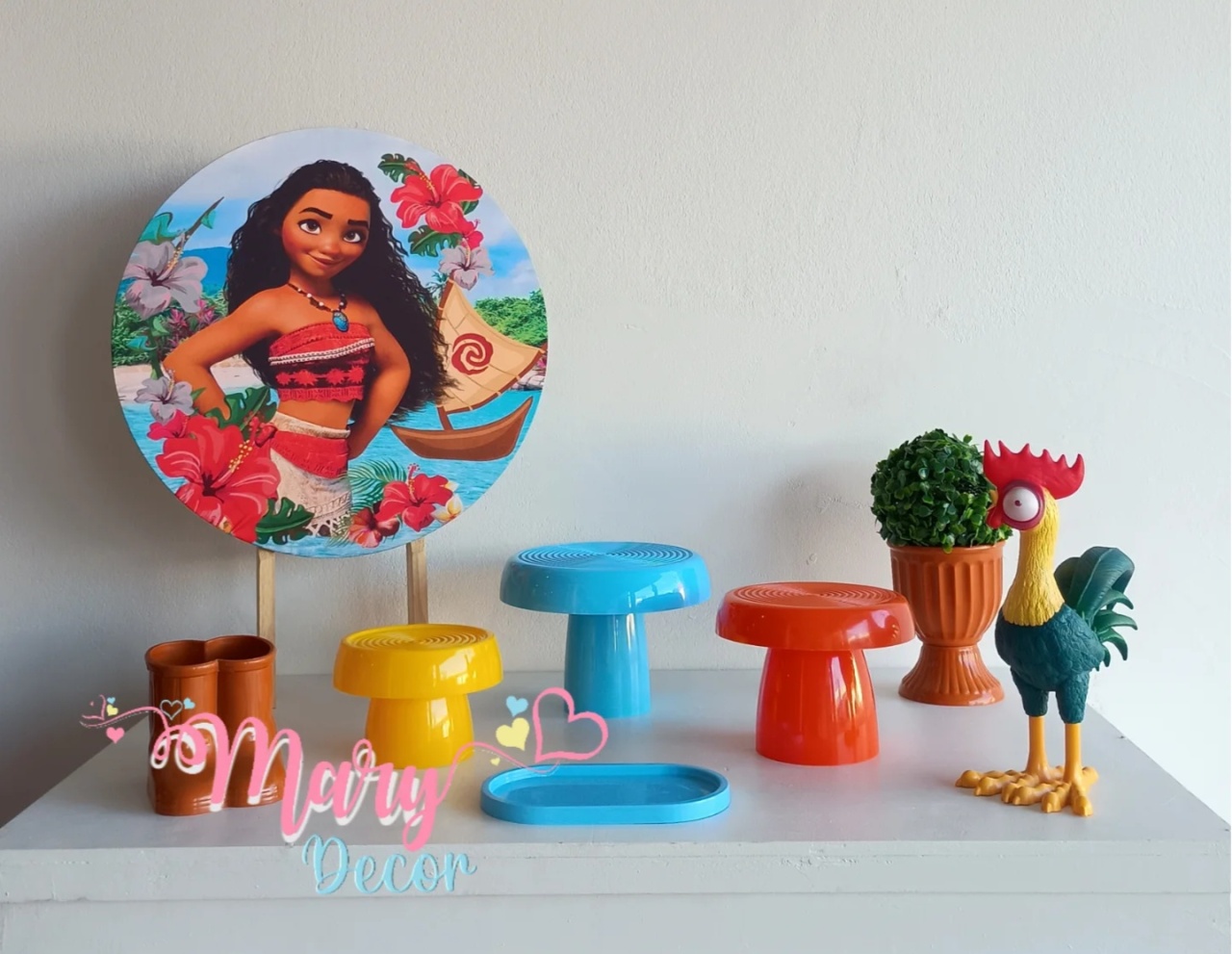 Mini Kit Moana Adulta - Mary Decor Festas & Locações