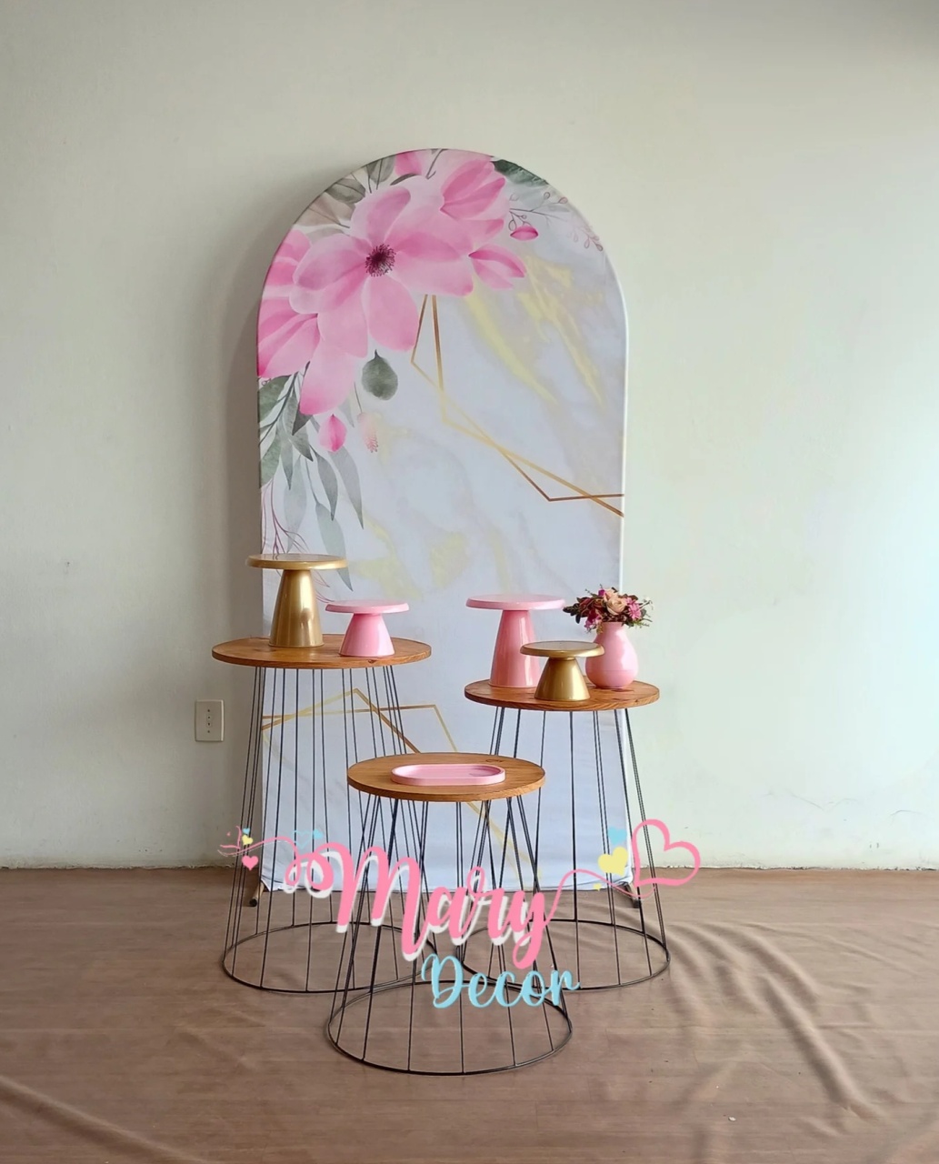 Floral Rose  Kit Meu Dia Especial   - Mary Decor Festas & Locações
