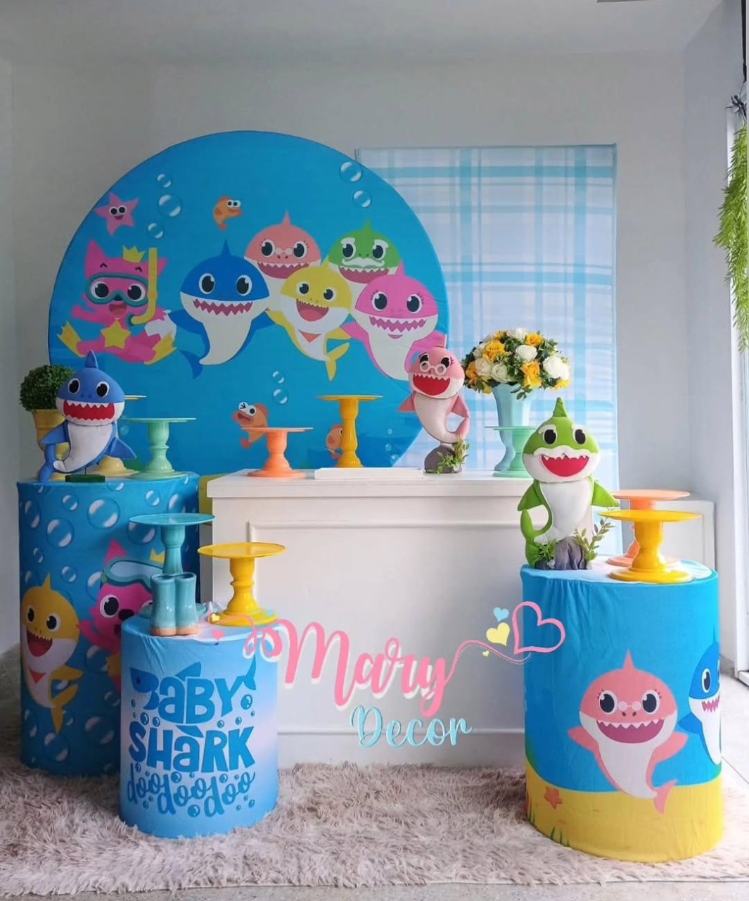 Baby Shark Kit Comemore  - Mary Decor Festas & Locações