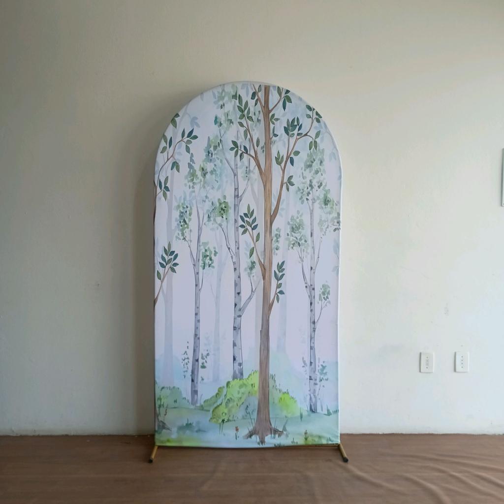 Capa Veste Fácil Painel Romano Bosque - Mary Decor Festas & Locações