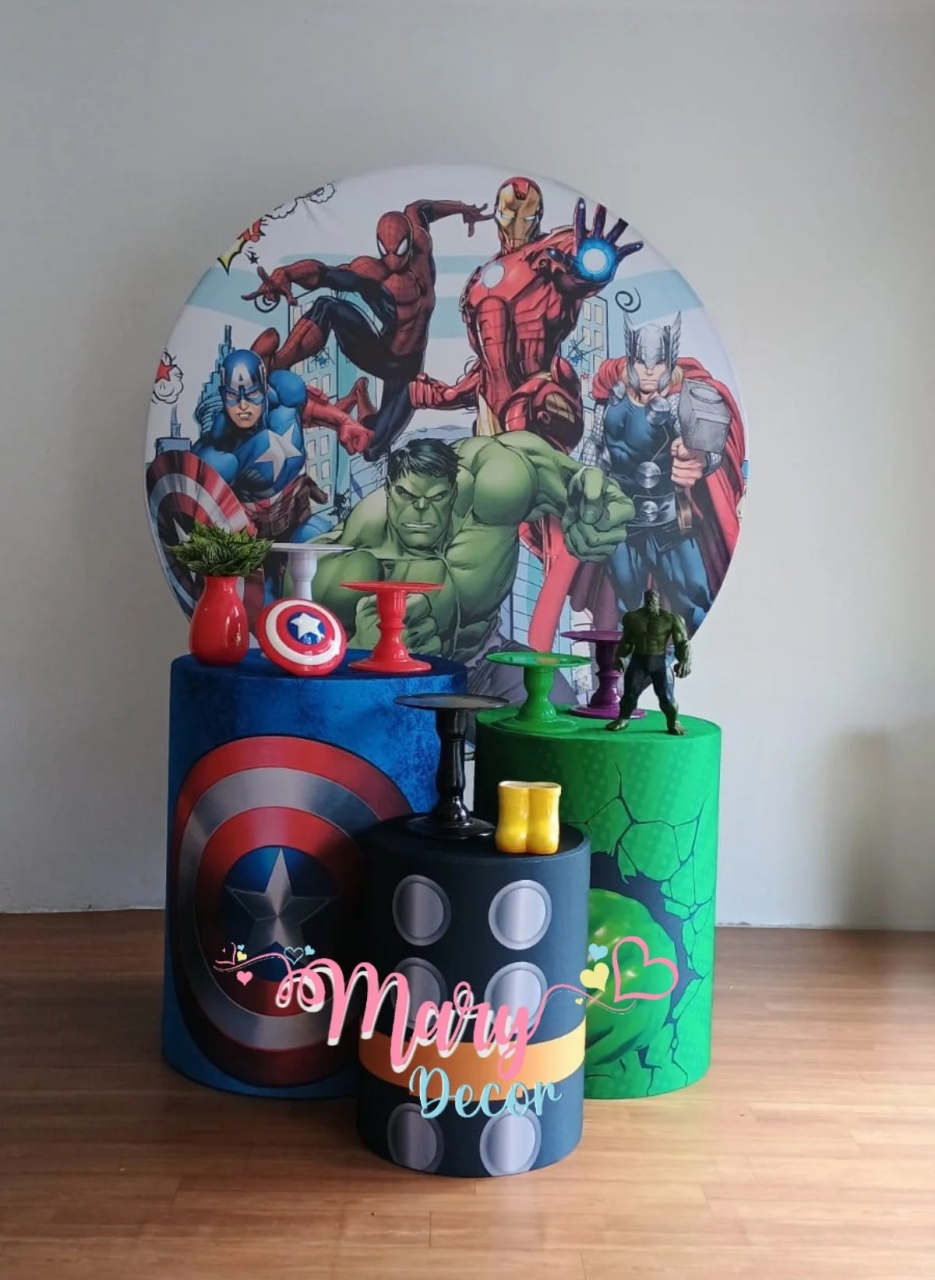 Vingadores Herois  Kit Só Um Bolinho - Mary Decor Festas & Locações