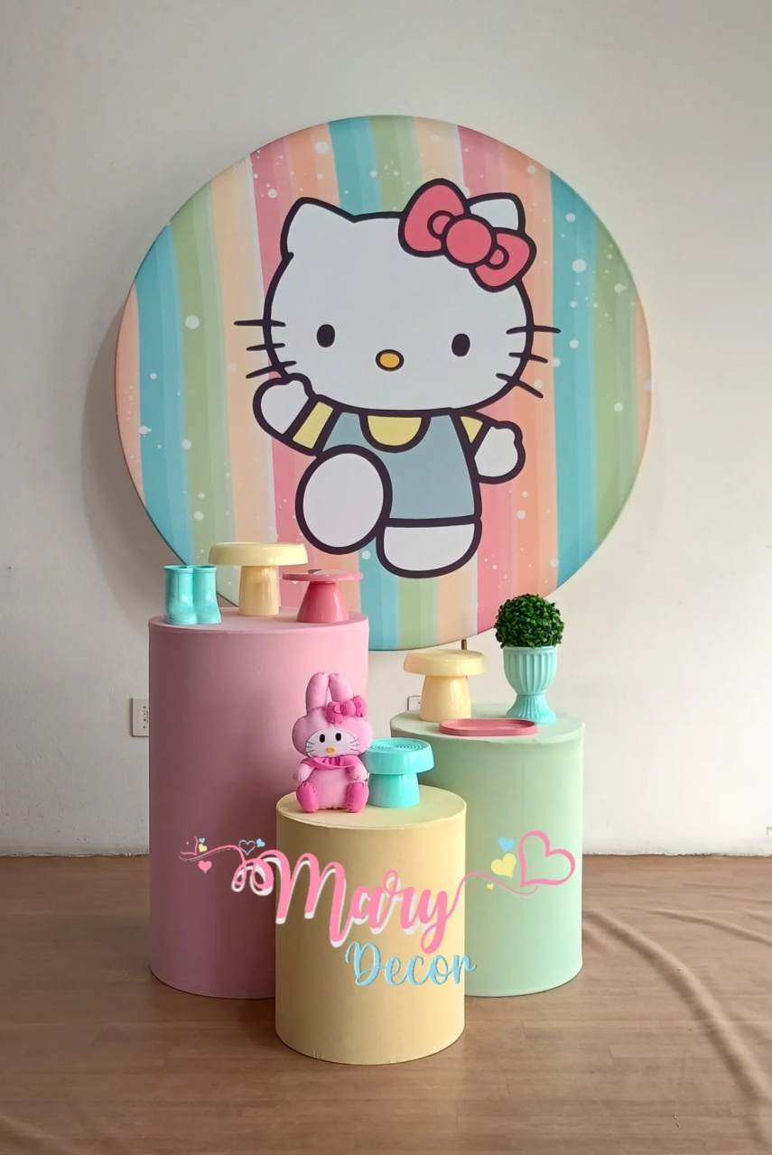 Hello Kitty  Kit Básico  - Mary Decor Festas & Locações