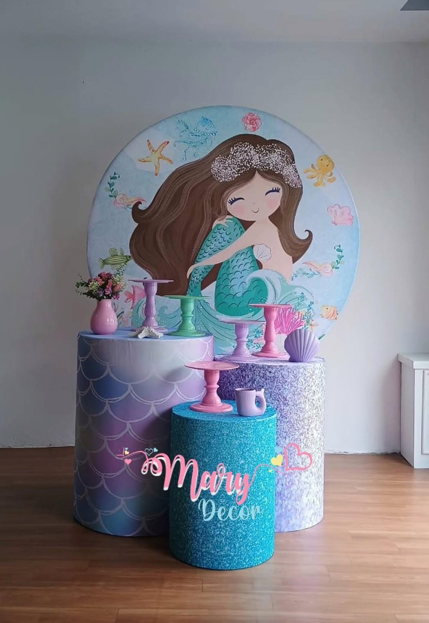  Sereia Kit Só Um Bolinho  - Mary Decor Festas & Locações