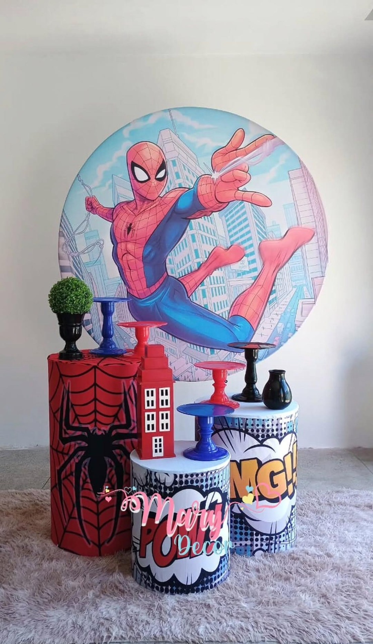 Homem Aranha  Kit Só Um Bolinho  - Mary Decor Festas & Locações