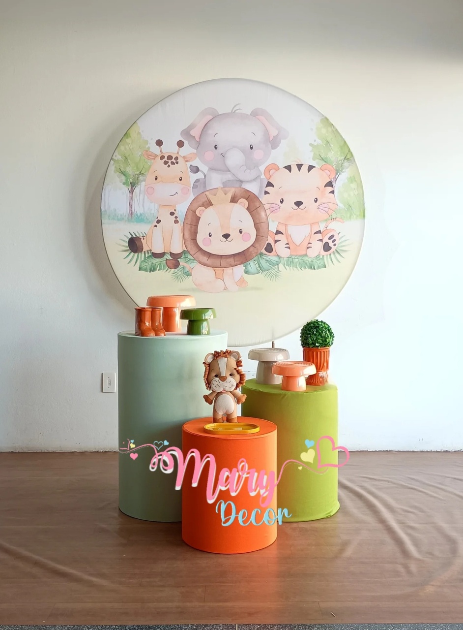 Safari Baby Kit Básico  - Mary Decor Festas & Locações