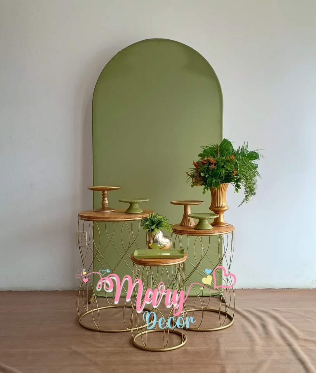Verde Oliva Kit Celebre 03 - Mary Decor Festas & Locações