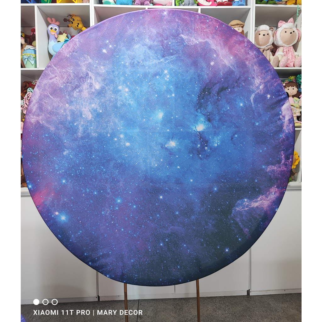 Painel Galaxia - Mary Decor Festas & Locações