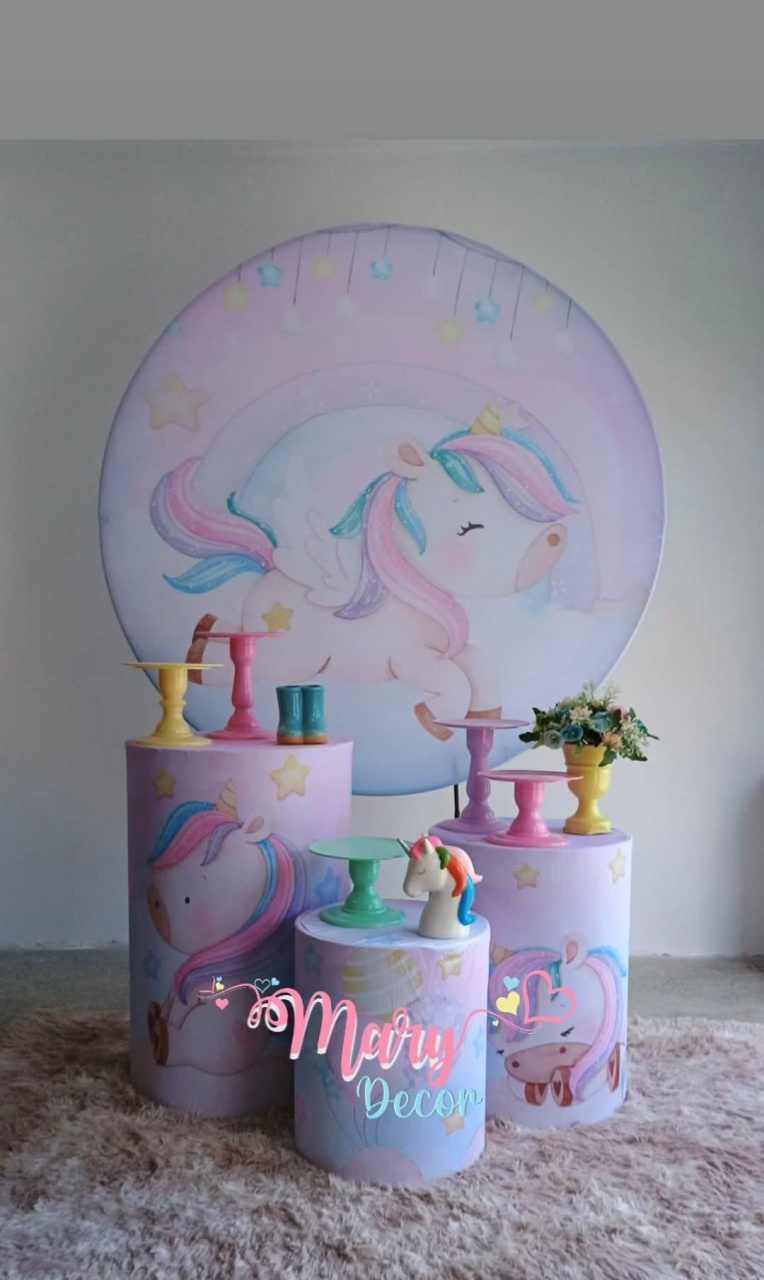 Unicornio Kit Só Um Bolinho  - Mary Decor Festas & Locações