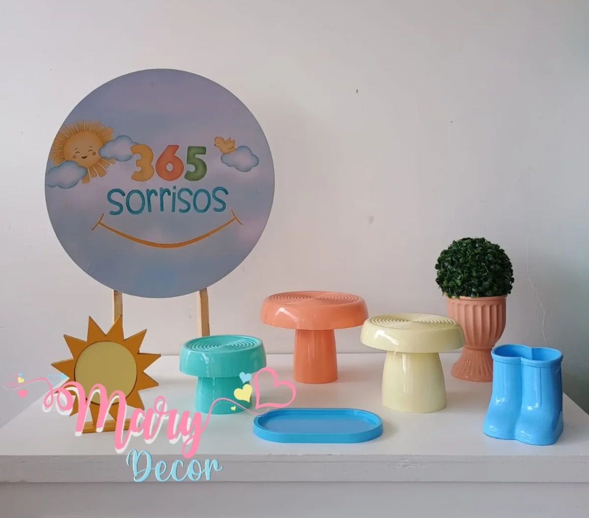 Mini Kit  365 Sorrisos  - Mary Decor Festas & Locações