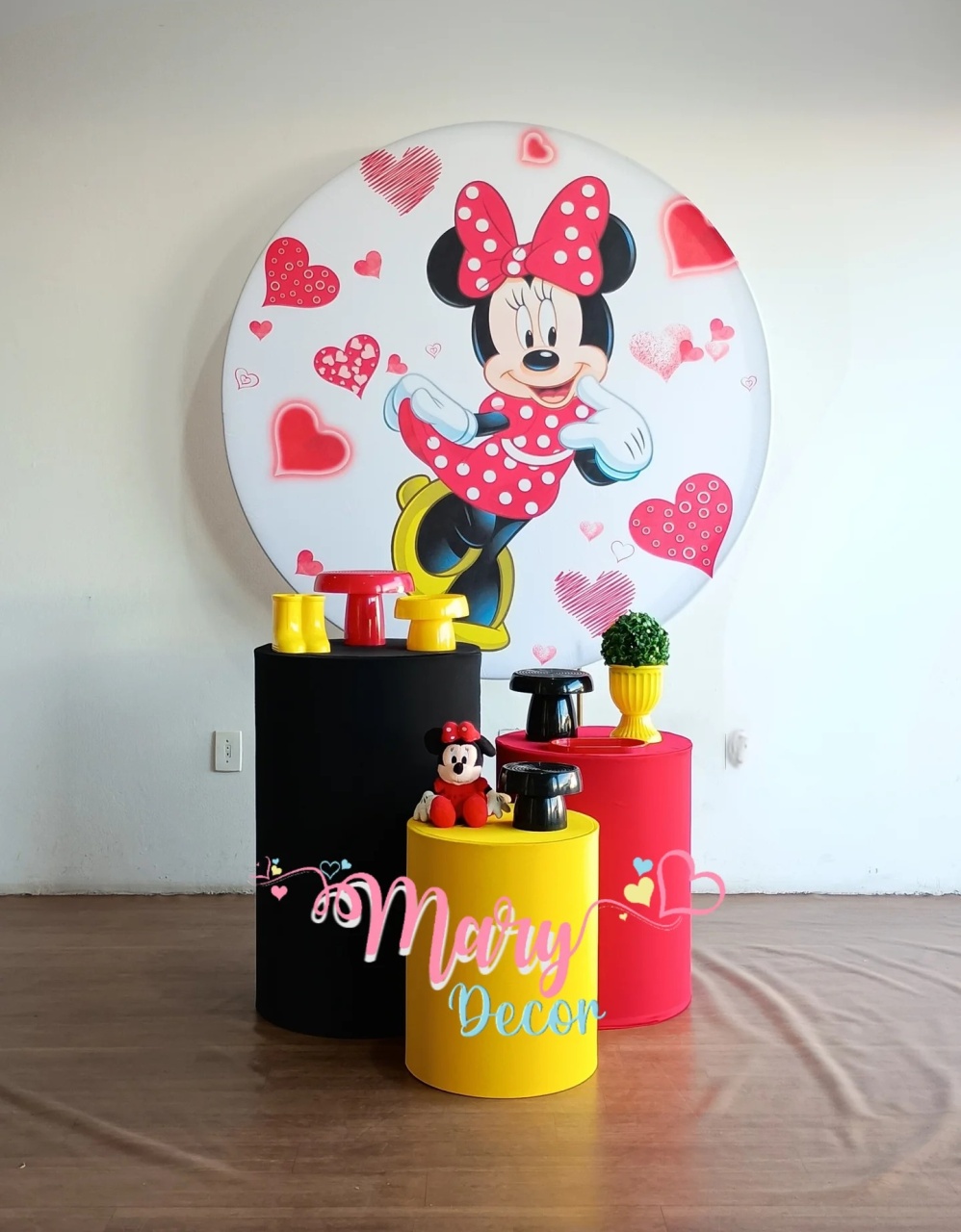  Minnie Vermelha Kit Básico  - Mary Decor Festas & Locações