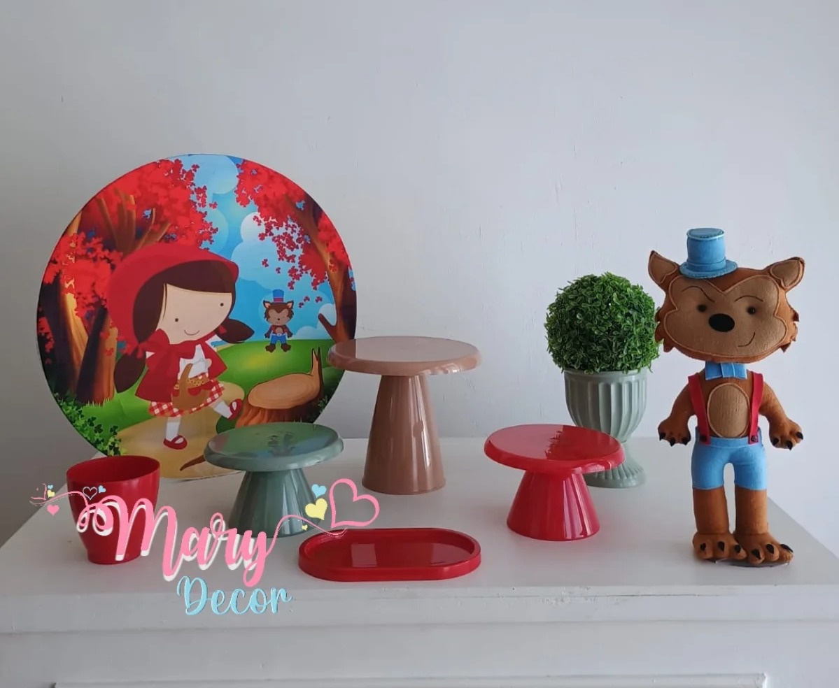 Mini Kit  Chapeuzinho Vermelho  - Mary Decor Festas & Locações