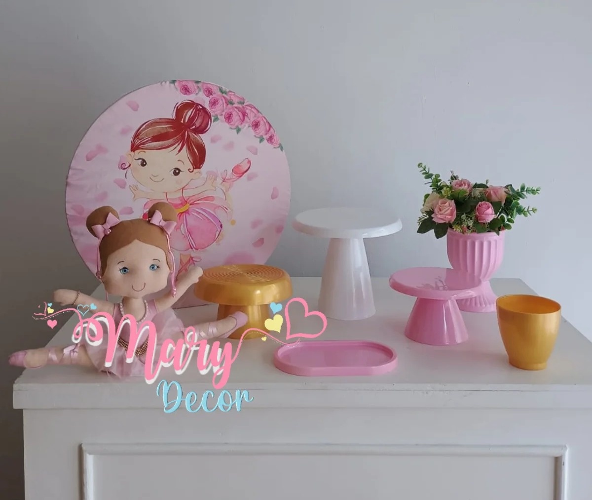 Mini Kit Bailarina  - Mary Decor Festas & Locações
