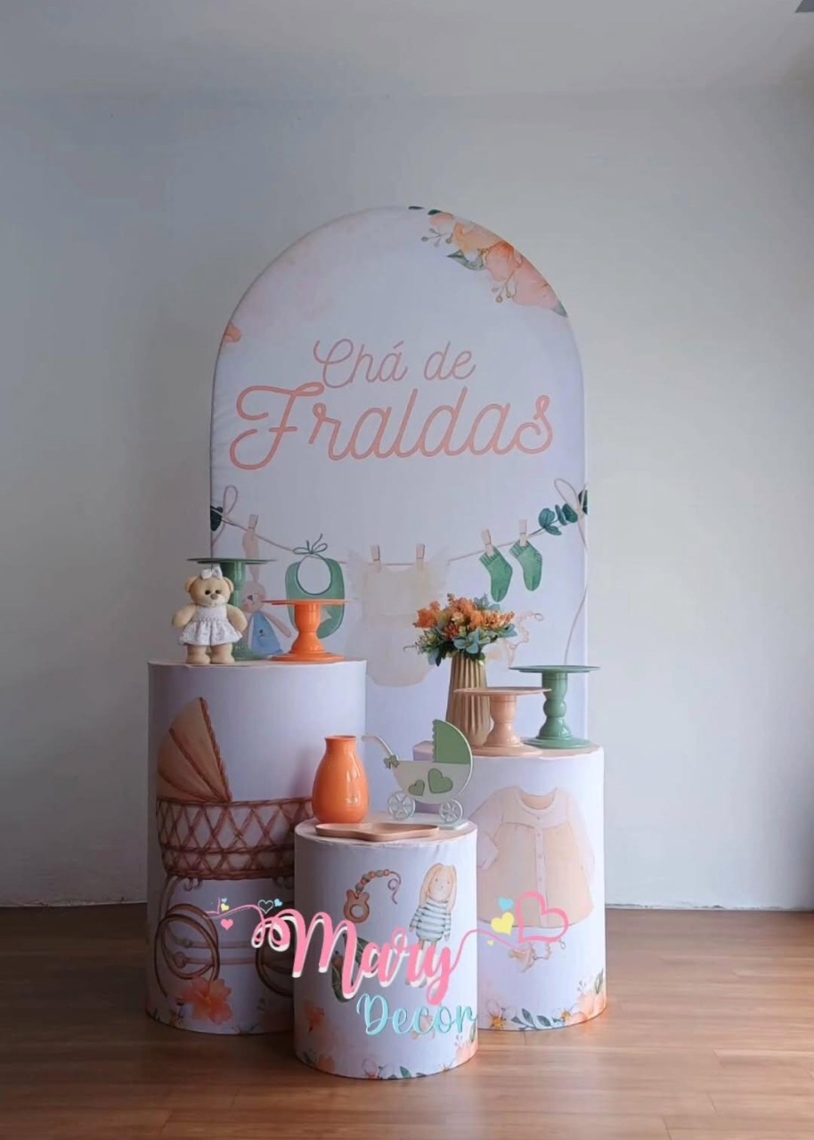   Chá de Fraldas Kit Só Um Bolinho  - Mary Decor Festas & Locações
