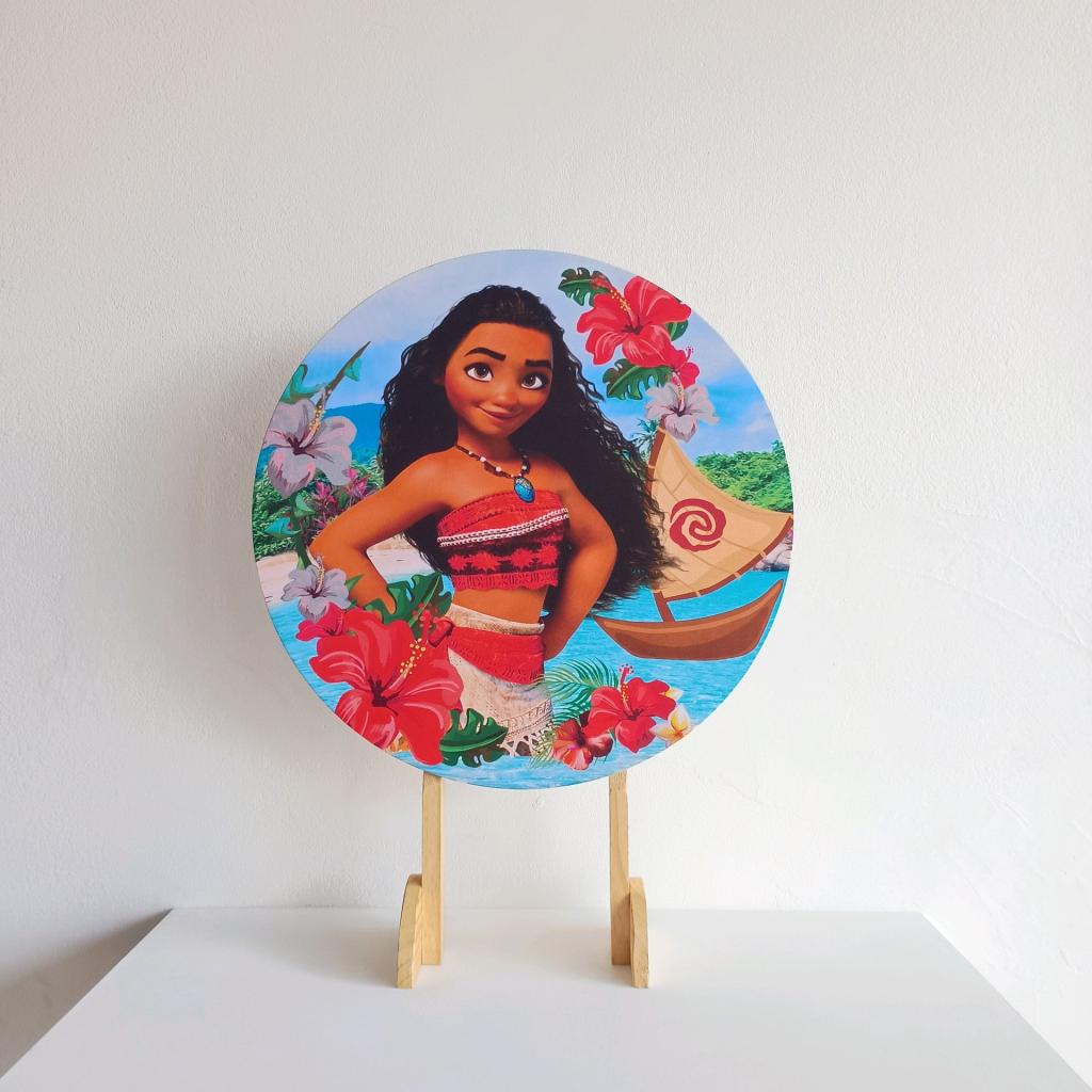 Capa Mini Painel 0.50X0.50 Moana Adulta - Mary Decor Festas & Locações