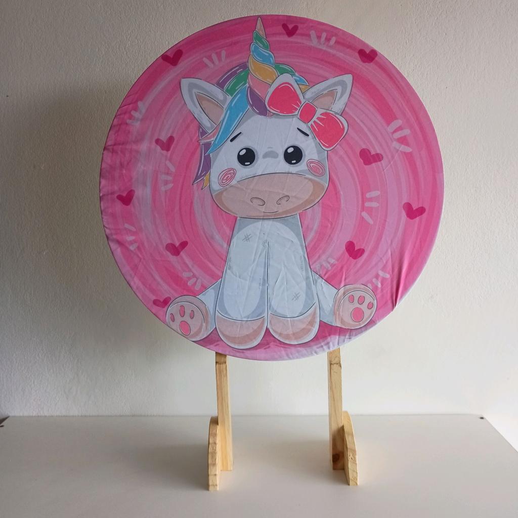 Capa Mini Painel 50X50 Unicornio - Mary Decor Festas & Locações
