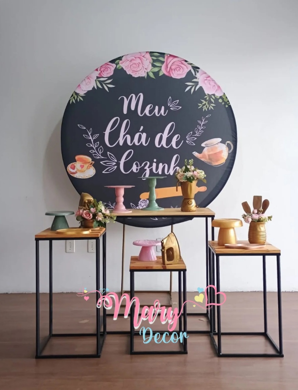  Meu Chá de Cozinha Festa Em Casa  - Mary Decor Festas & Locações