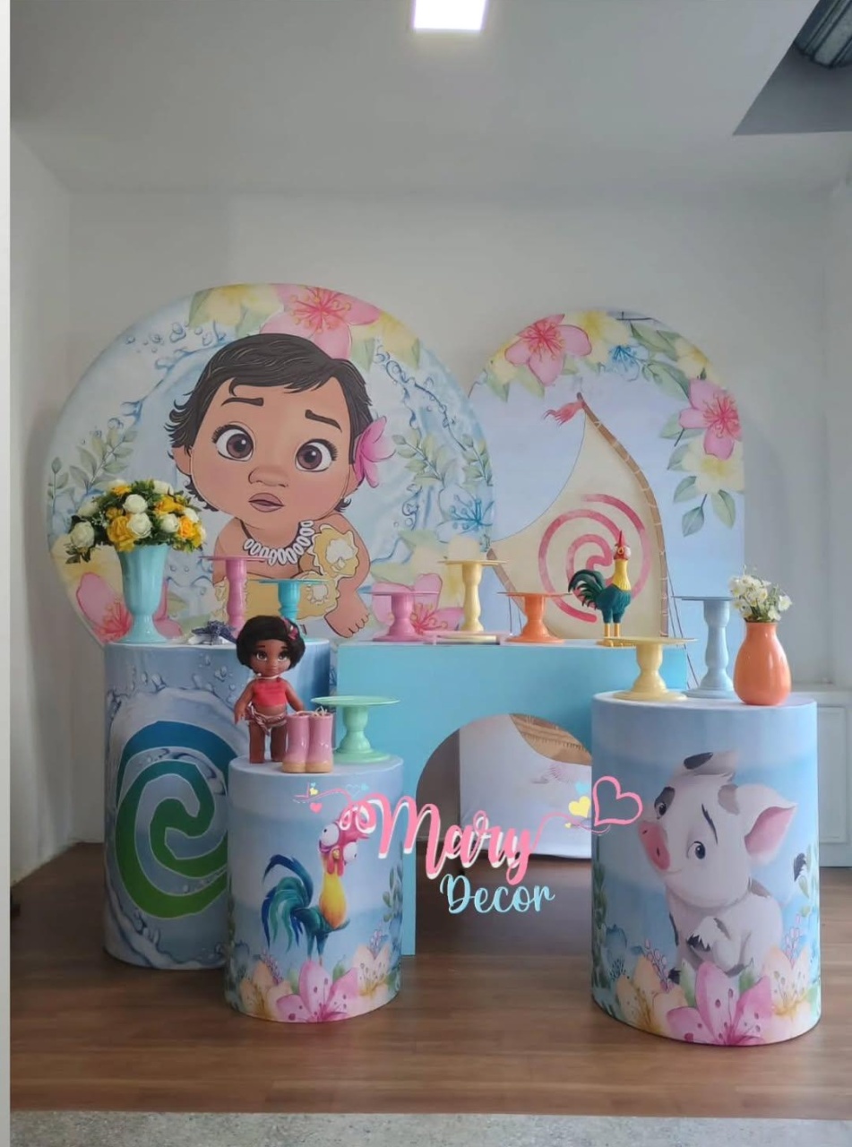 Moana Baby Kit Comemore - Mary Decor Festas & Locações