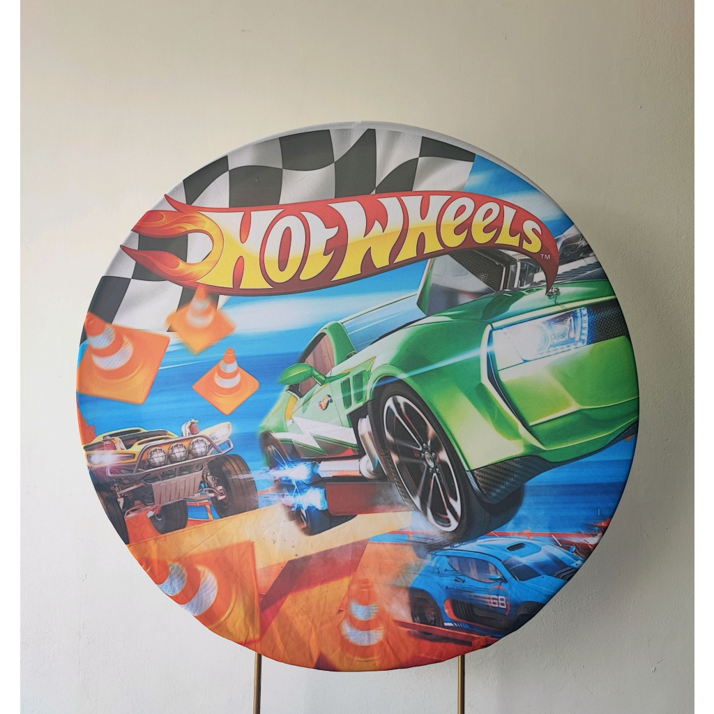 Painel 1.00X1.00 Hot Wheels - Mary Decor Festas & Locações