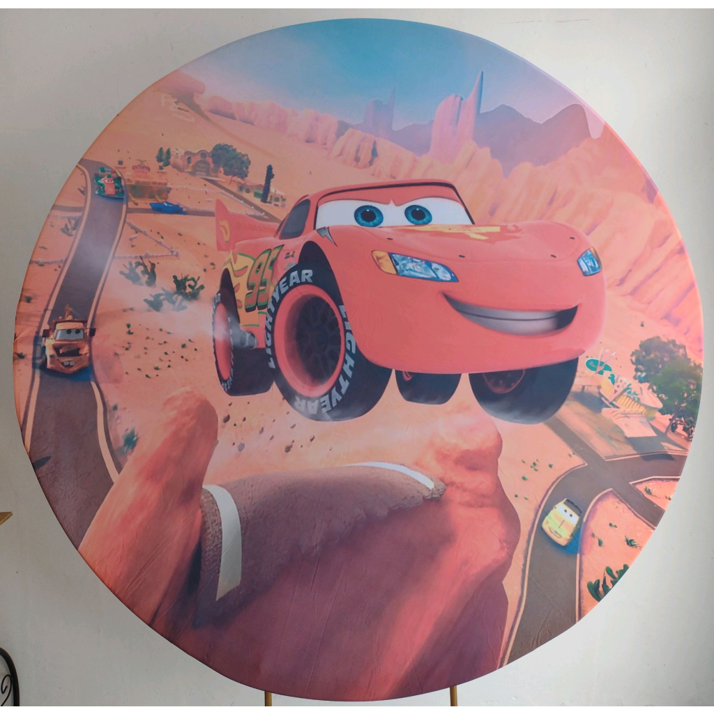 Painel Sublimado Carros - Mary Decor Festas & Locações