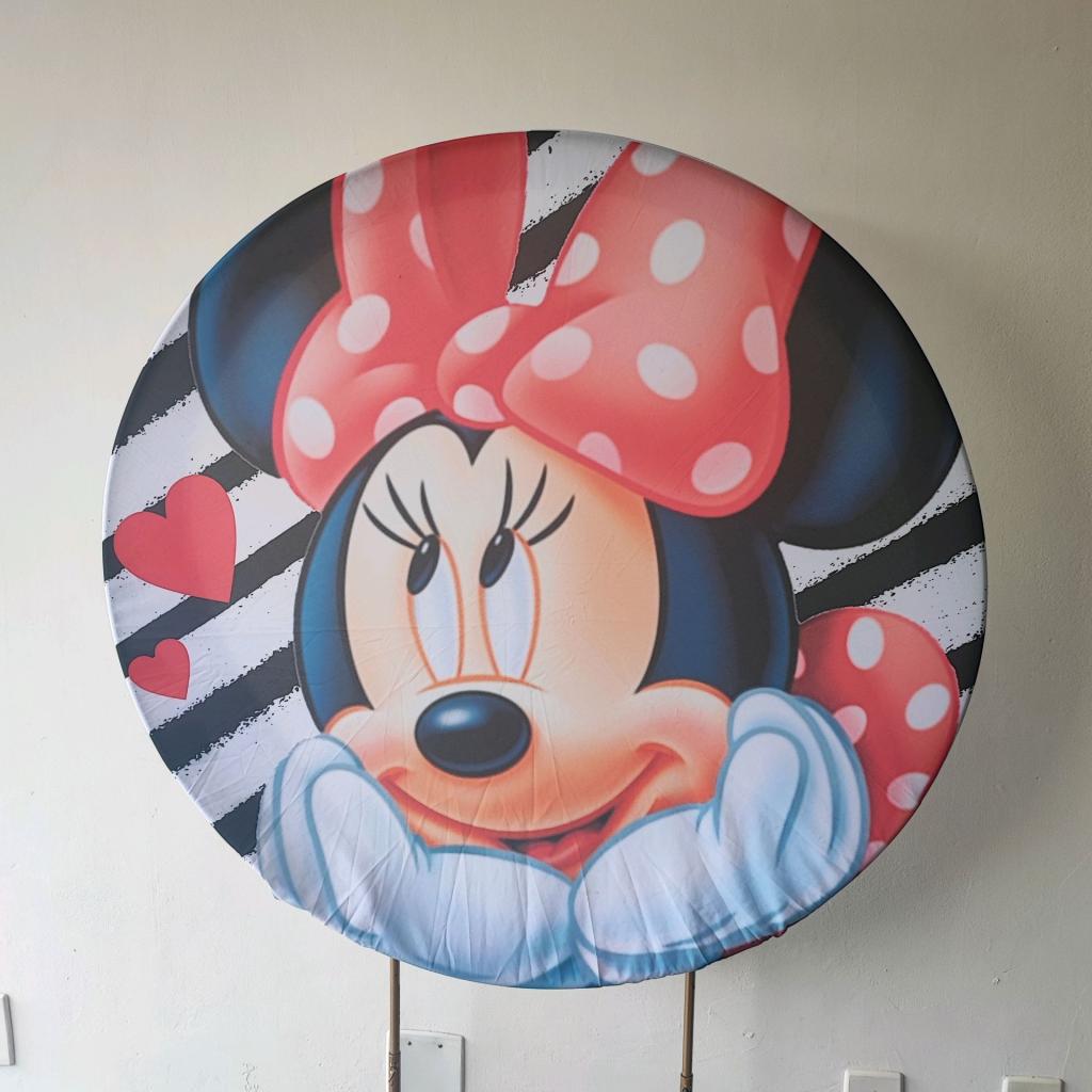 Painel 1.00X1.00 Minnie - Mary Decor Festas & Locações