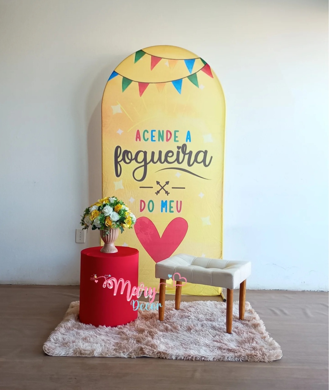 Meu São João   Instagramavel Kit Cantinho   - Mary Decor Festas & Locações