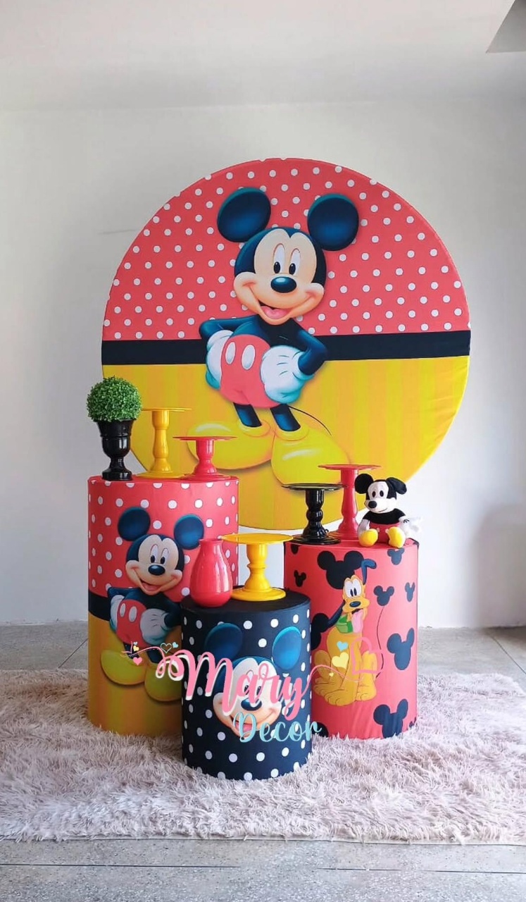 Mickey Kit Só Um Bolinho  - Mary Decor Festas & Locações