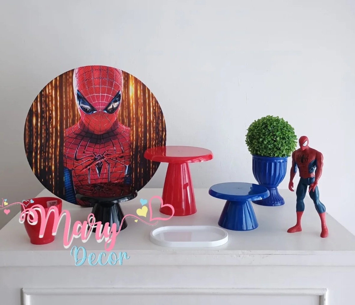 Mini Kit Homem Aranha  - Mary Decor Festas & Locações