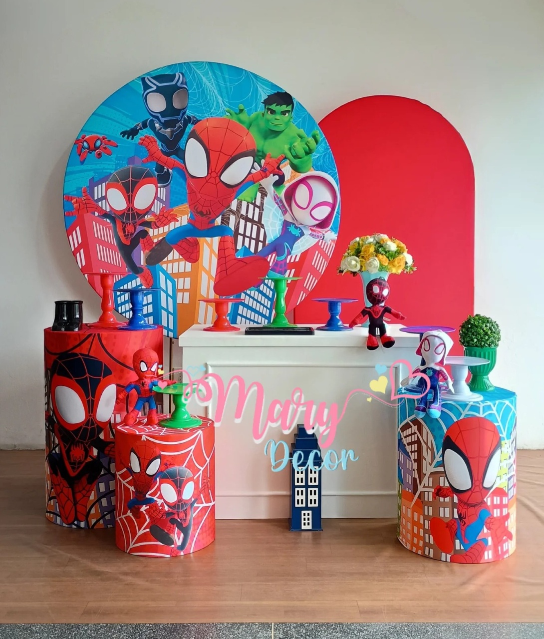Homem Aranha E Seus Amigos Espetaculares  Kit Comemore  - Mary Decor Festas & Locações