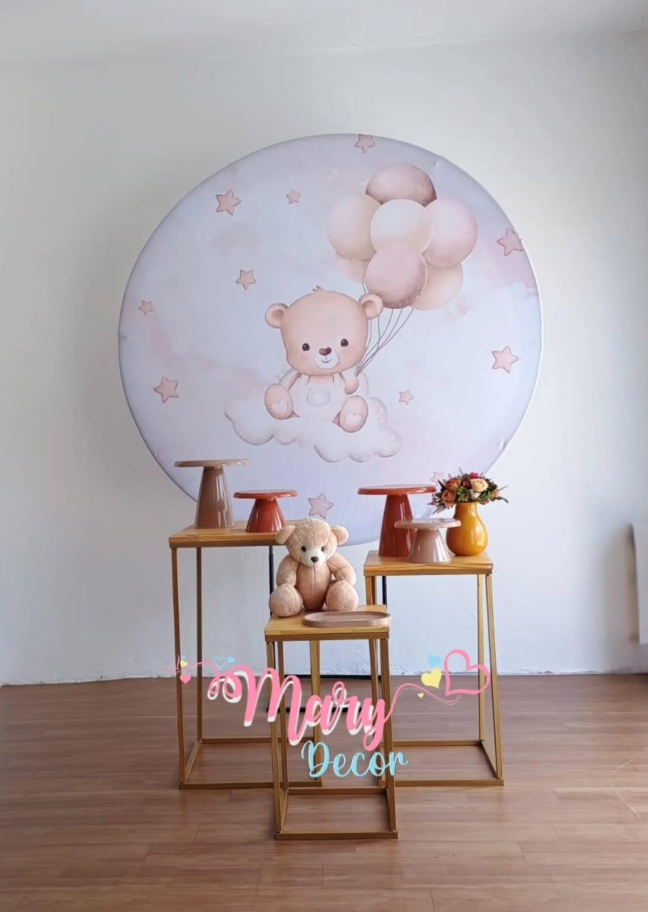  Ursinho Nude  Chá de Bebê Só Uma Coisinha Simples   - Mary Decor Festas & Locações